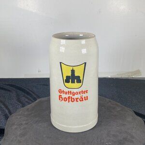 Vintage, One Liter, Gtuttgarter HofBrau, Tankard Steins, German Stoneware 1Liter